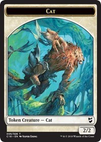 Cat // Soldier Double-Sided Token [Commander 2018 Tokens] | Clutch Gaming