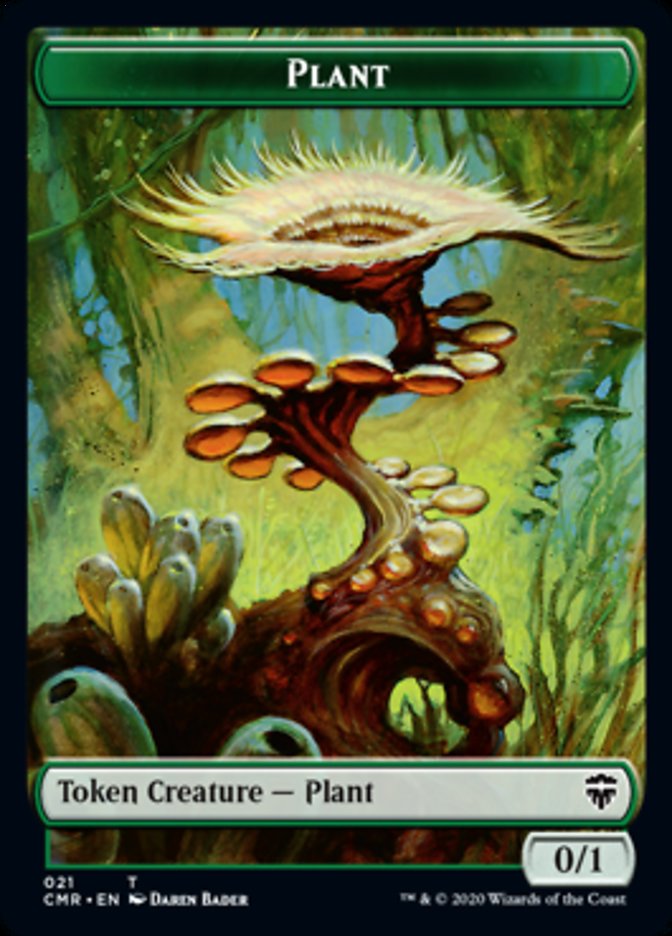 Illusion // Plant Double-Sided Token [Commander Legends Tokens] | Clutch Gaming