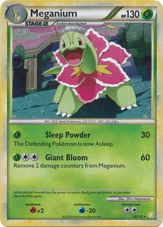 Meganium (26/123) (Cracked Ice Holo) [HeartGold & SoulSilver: Base Set] | Clutch Gaming