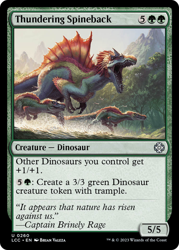 Thundering Spineback [The Lost Caverns of Ixalan Commander] | Clutch Gaming