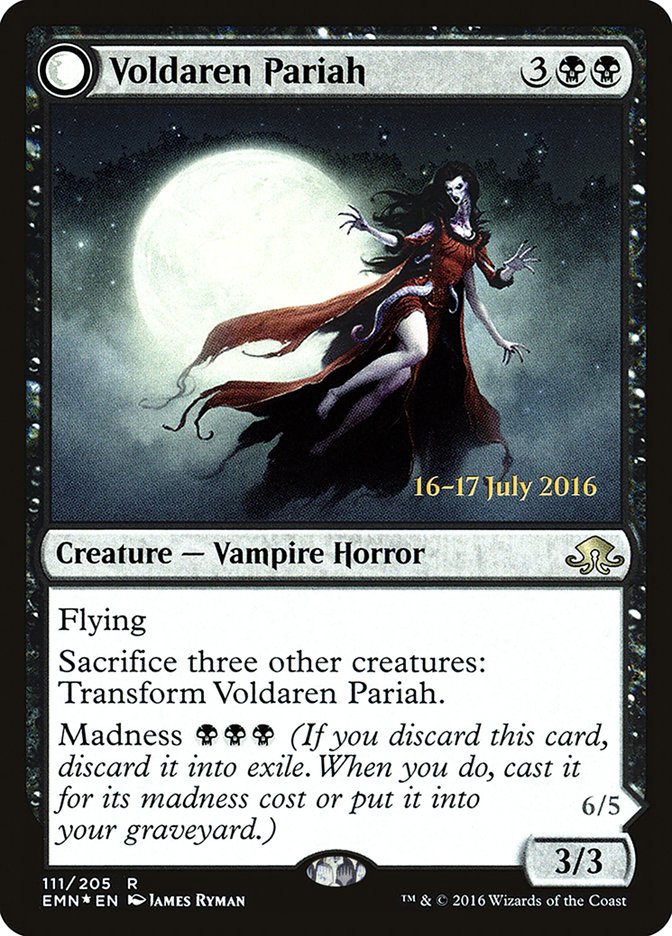 Voldaren Pariah // Abolisher of Bloodlines [Eldritch Moon Prerelease Promos] | Clutch Gaming