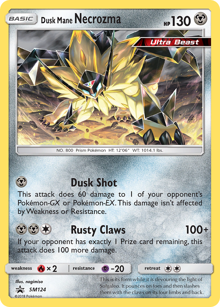 Dusk Mane Necrozma (SM124) [Sun & Moon: Black Star Promos] | Clutch Gaming