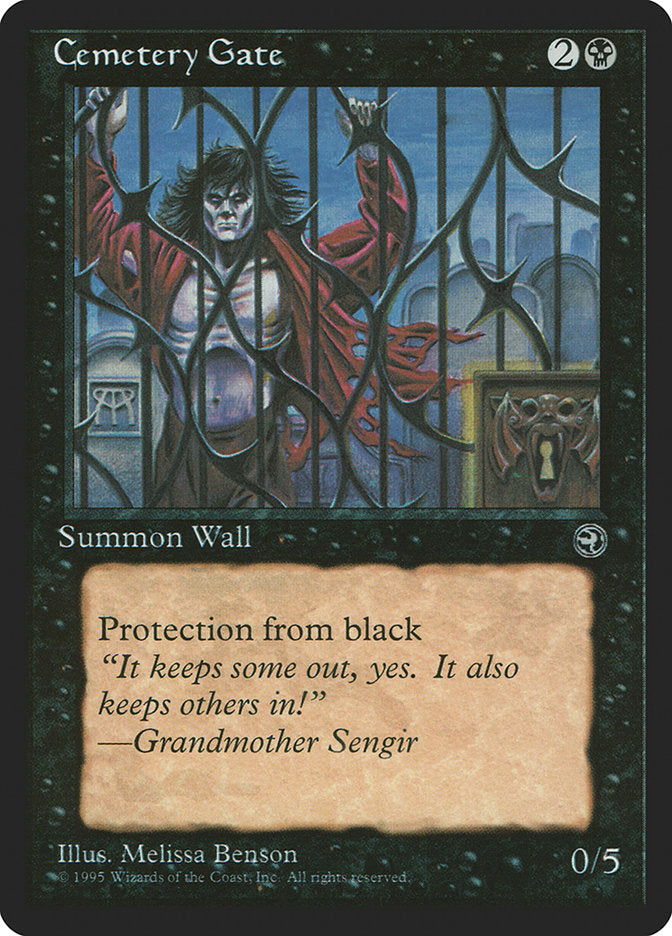 Cemetery Gate (Grandmother Sengir Flavor Text) [Homelands] | Clutch Gaming