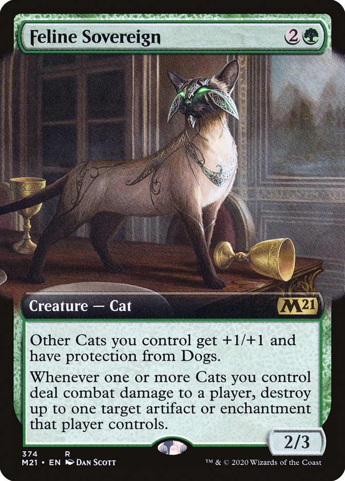 Feline Sovereign (Extended Art) [Core Set 2021] | Clutch Gaming