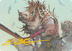 Gnoll Art Card (Gold-Stamped Signature) [Dungeons & Dragons: Adventures in the Forgotten Realms Art Series] | Clutch Gaming