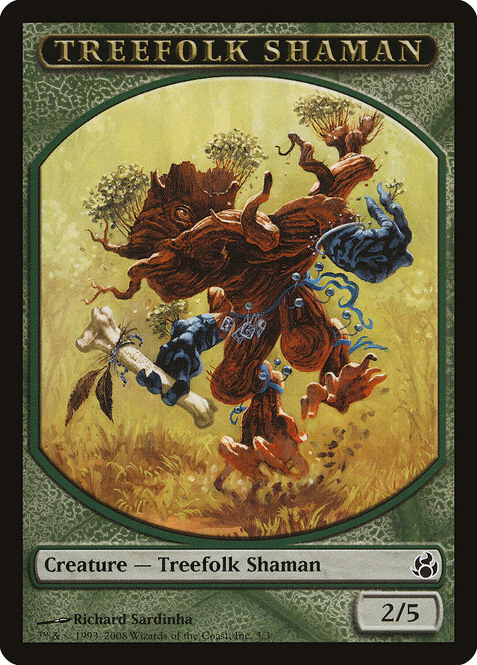 Treefolk Shaman Token [Morningtide Tokens] | Clutch Gaming