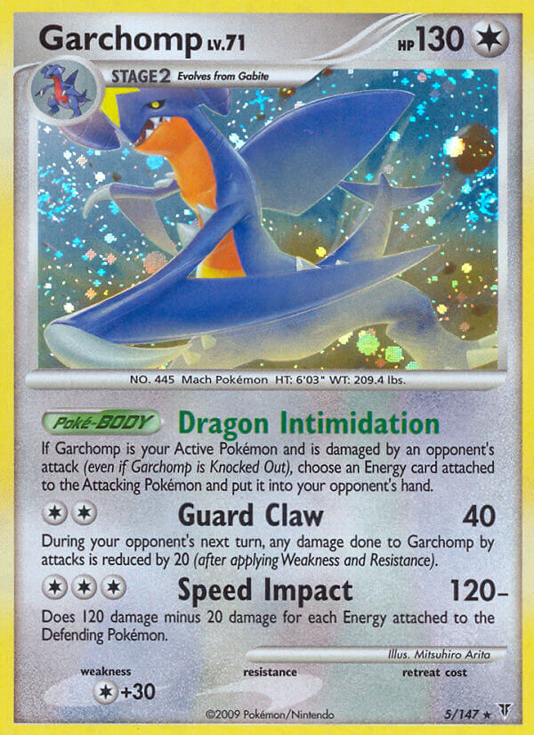 Garchomp (5/147) (Cracked Ice Holo) (Theme Deck Exclusive) [Platinum: Supreme Victors] | Clutch Gaming