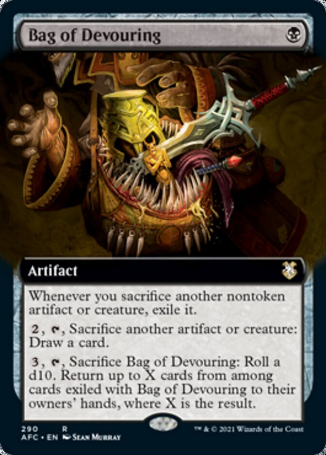 Bag of Devouring (Extended Art) [Dungeons & Dragons: Adventures in the Forgotten Realms Commander] | Clutch Gaming