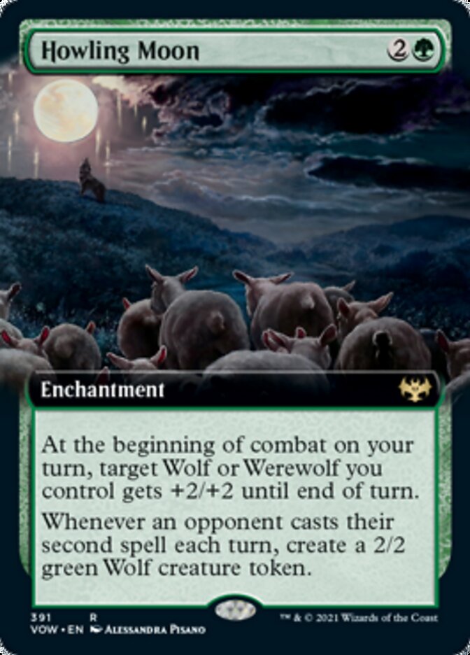 Howling Moon (Extended Art) [Innistrad: Crimson Vow] | Clutch Gaming