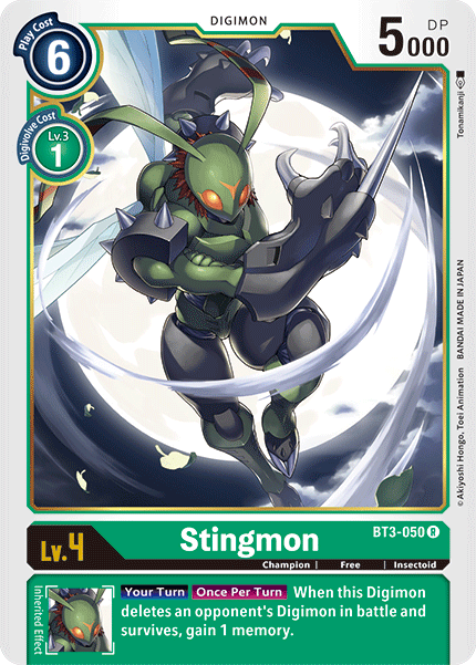 Stingmon [BT3-050] [Release Special Booster Ver.1.5] | Clutch Gaming