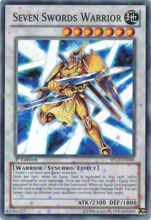 Seven Swords Warrior [SP13-EN048] Starfoil Rare | Clutch Gaming