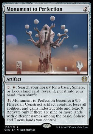 Monument to Perfection (Promo Pack) [Phyrexia: All Will Be One Promos] | Clutch Gaming