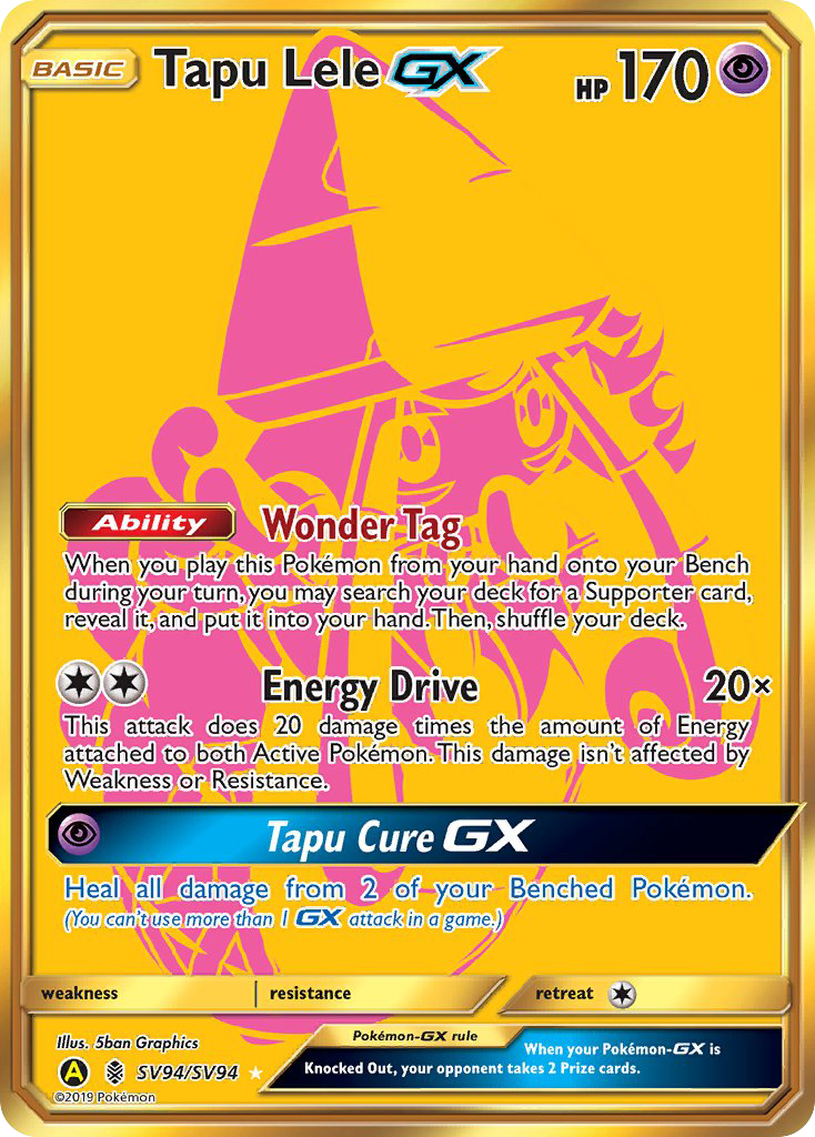 Tapu Lele GX (SV94/SV94) [Sun & Moon: Hidden Fates - Shiny Vault] | Clutch Gaming