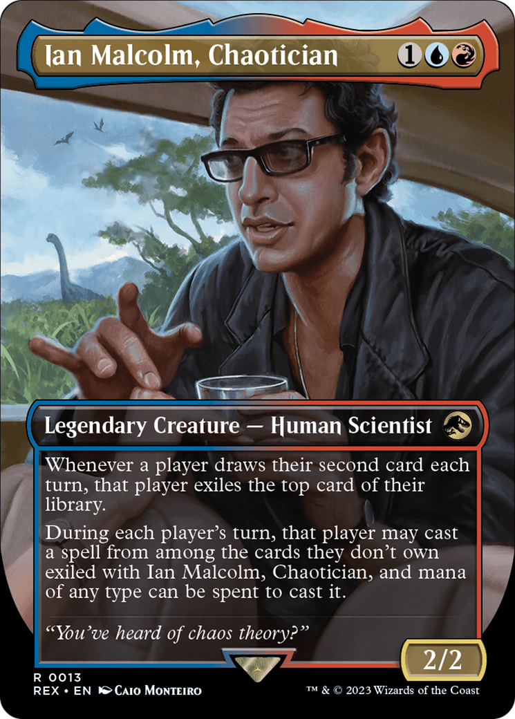 Ian Malcolm, Chaotician (Borderless) [Jurassic World Collection] | Clutch Gaming