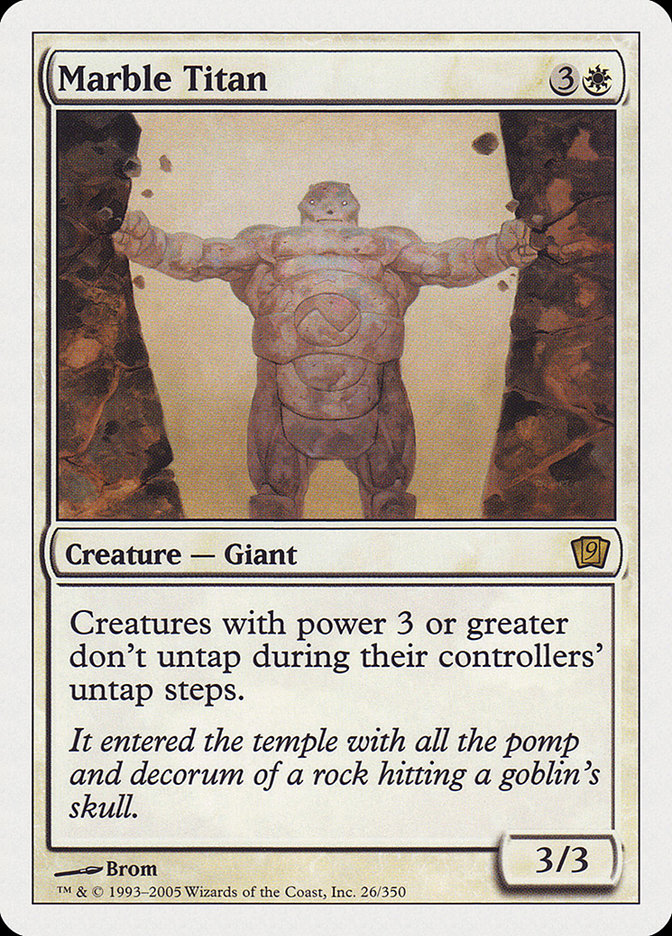 Marble Titan [Ninth Edition] | Clutch Gaming