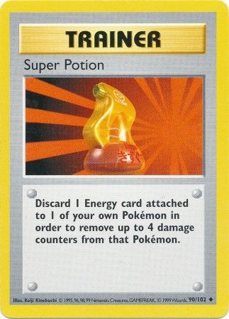 Super Potion (90/102) [Base Set Shadowless Unlimited] | Clutch Gaming