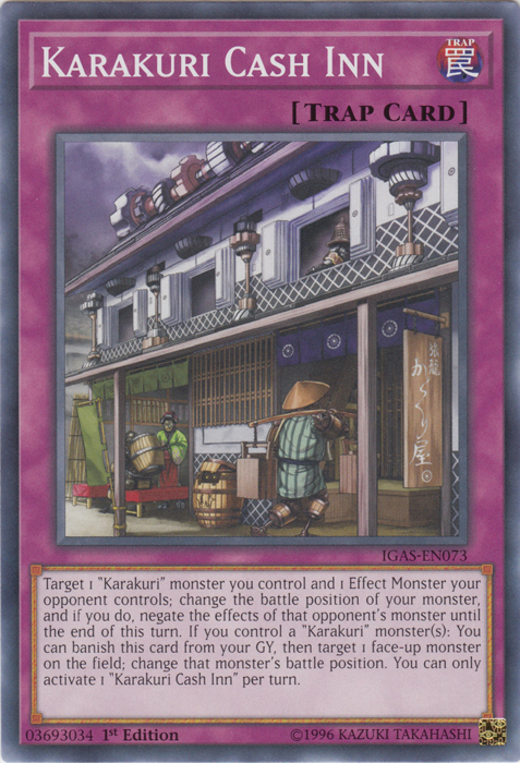 Karakuri Cash Inn [IGAS-EN073] Common | Clutch Gaming