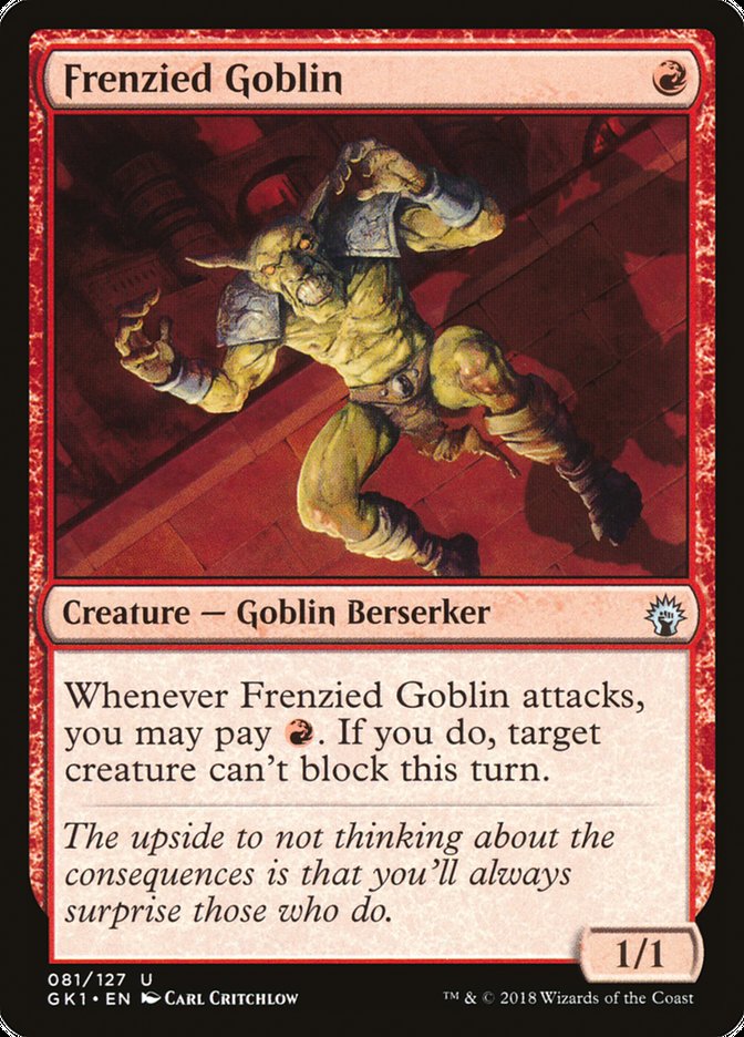 Frenzied Goblin [Guilds of Ravnica Guild Kit] | Clutch Gaming