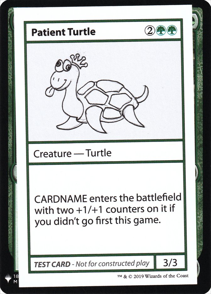 Patient Turtle [Mystery Booster Playtest Cards] | Clutch Gaming