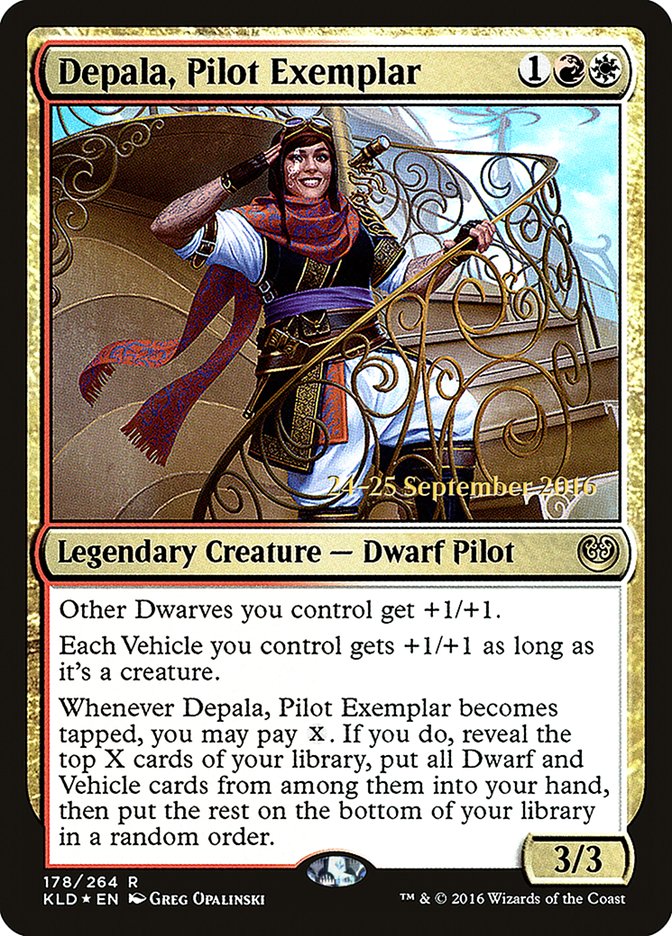 Depala, Pilot Exemplar [Kaladesh Prerelease Promos] | Clutch Gaming