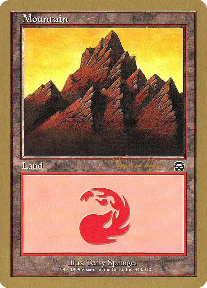 Mountain (343) (Tom van de Logt) [World Championship Decks 2001] | Clutch Gaming