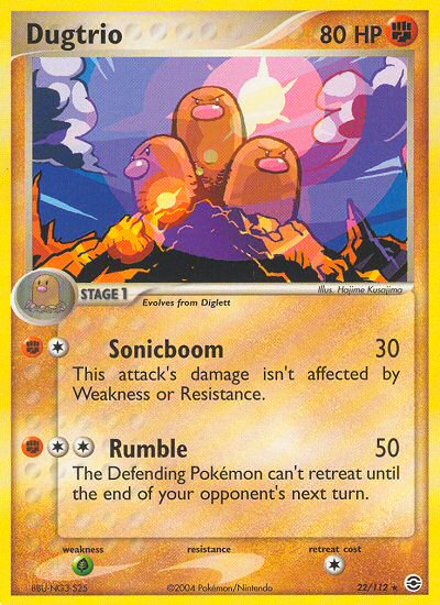 Dugtrio (22/112) [EX: FireRed & LeafGreen] | Clutch Gaming