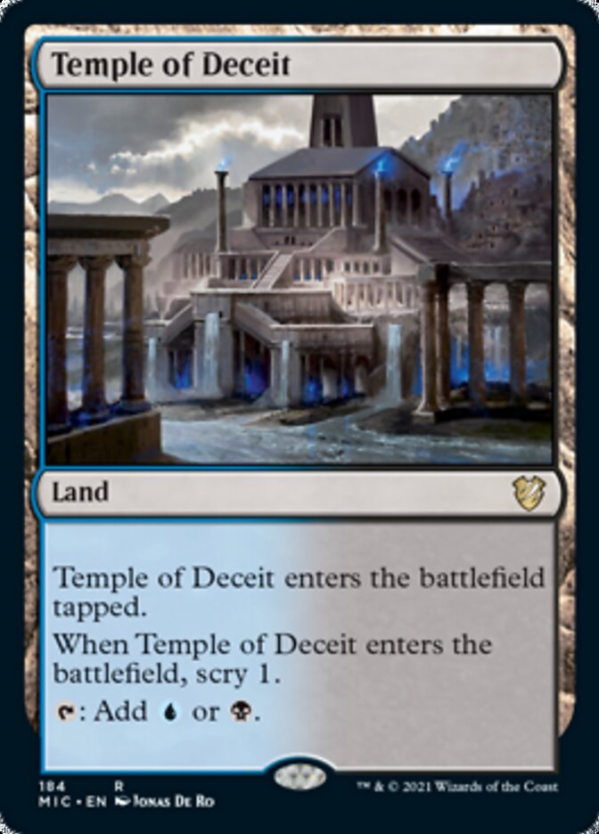 Temple of Deceit [Innistrad: Midnight Hunt Commander] | Clutch Gaming