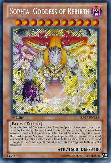 Sophia, Goddess of Rebirth [HA07-EN055] Secret Rare | Clutch Gaming