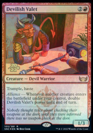 Devilish Valet [Streets of New Capenna Prerelease Promos] | Clutch Gaming