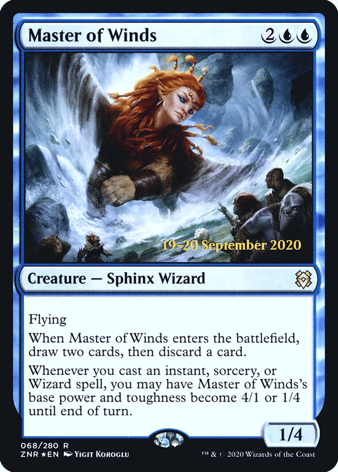 Master of Winds [Zendikar Rising Prerelease Promos] | Clutch Gaming