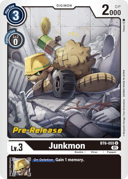 Junkmon [BT6-055] [Double Diamond Pre-Release Cards] | Clutch Gaming