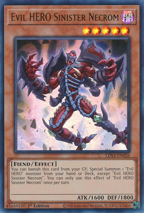 Evil HERO Sinister Necrom [LDS3-EN026] Ultra Rare | Clutch Gaming