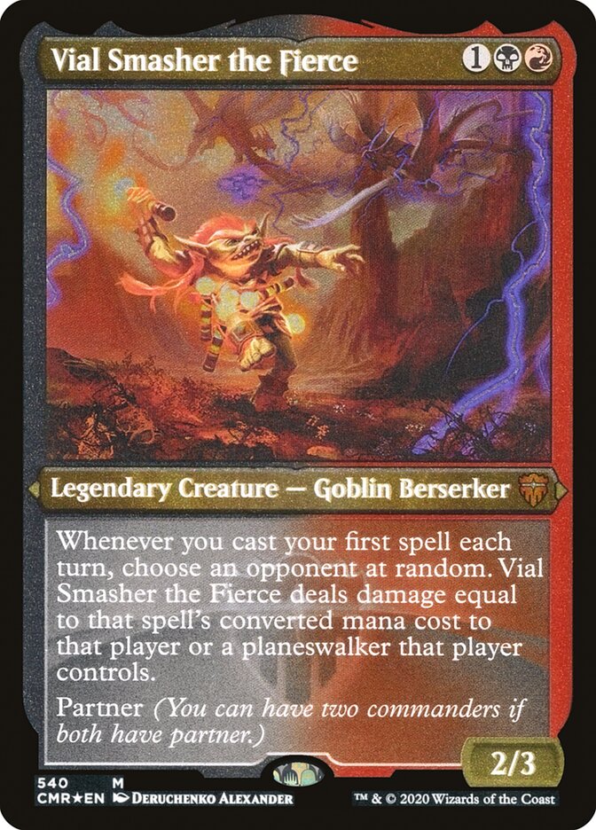 Vial Smasher the Fierce (Etched) [Commander Legends] | Clutch Gaming