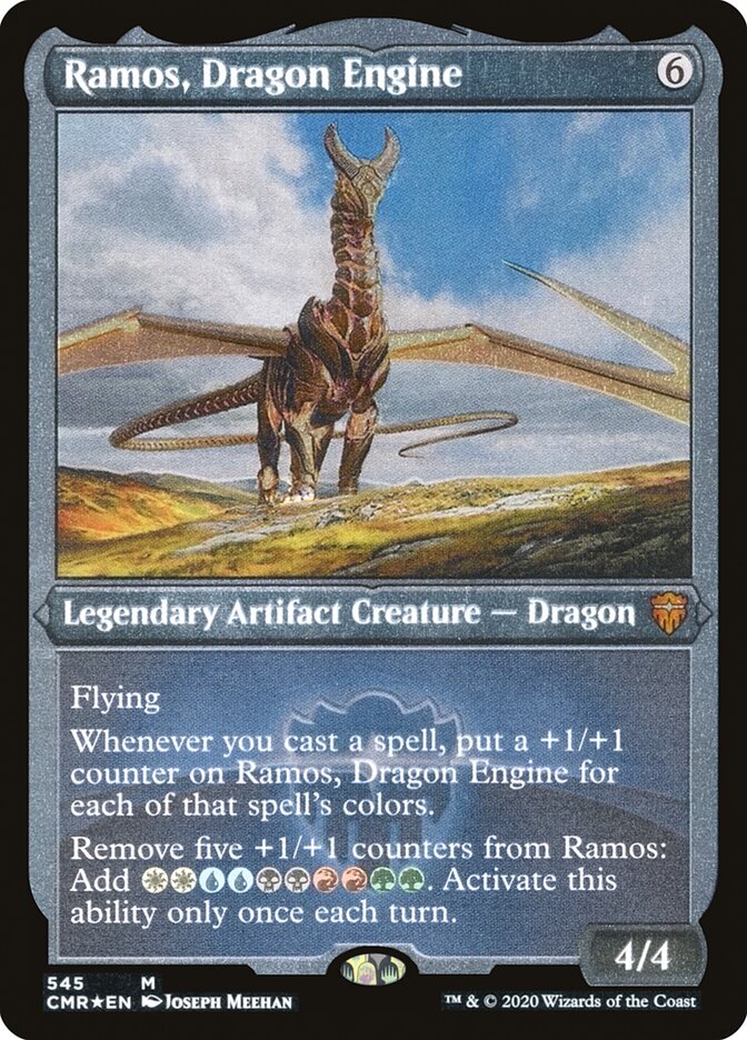 Ramos, Dragon Engine (Etched) [Commander Legends] | Clutch Gaming