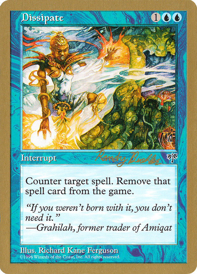 Dissipate (Randy Buehler) [World Championship Decks 1998] | Clutch Gaming