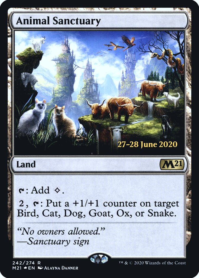 Animal Sanctuary [Core Set 2021 Prerelease Promos] | Clutch Gaming