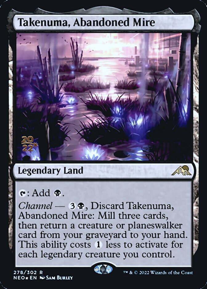 Takenuma, Abandoned Mire [Kamigawa: Neon Dynasty Prerelease Promos] | Clutch Gaming