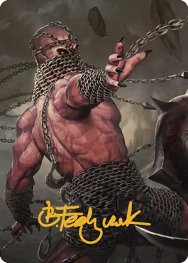 Chain Devil Art Card (Gold-Stamped Signature) [Commander Legends: Battle for Baldur's Gate Art Series] | Clutch Gaming