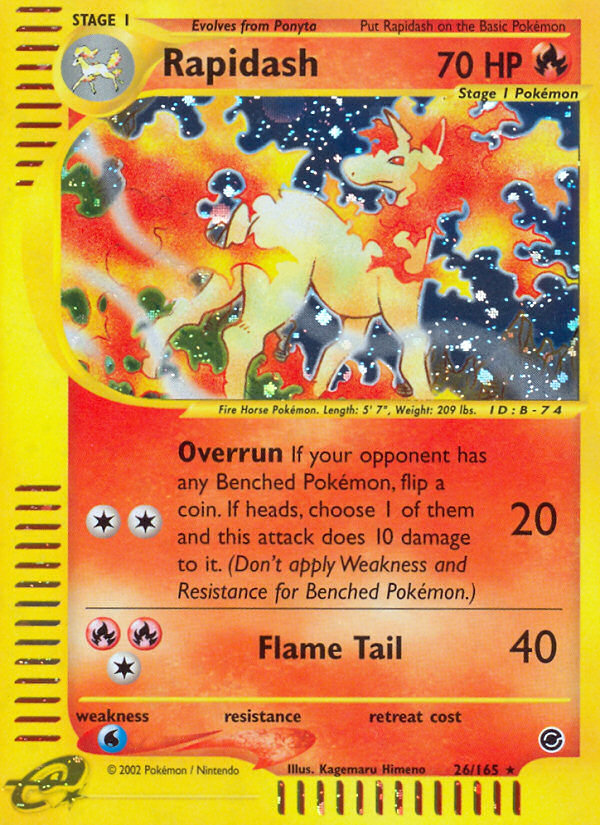 Rapidash (26/165) [Expedition: Base Set] | Clutch Gaming