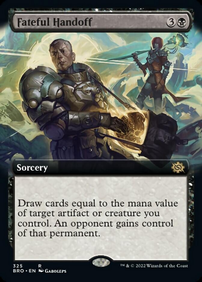 Fateful Handoff (Extended Art) [The Brothers' War] | Clutch Gaming