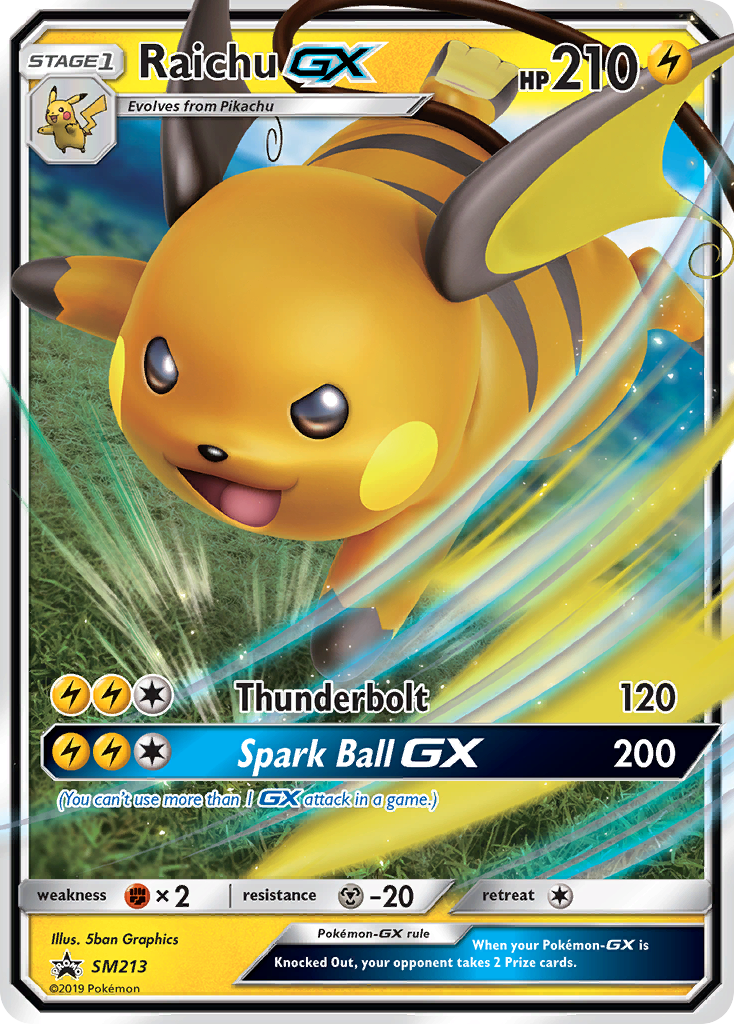 Raichu GX (SM213) [Sun & Moon: Black Star Promos] | Clutch Gaming