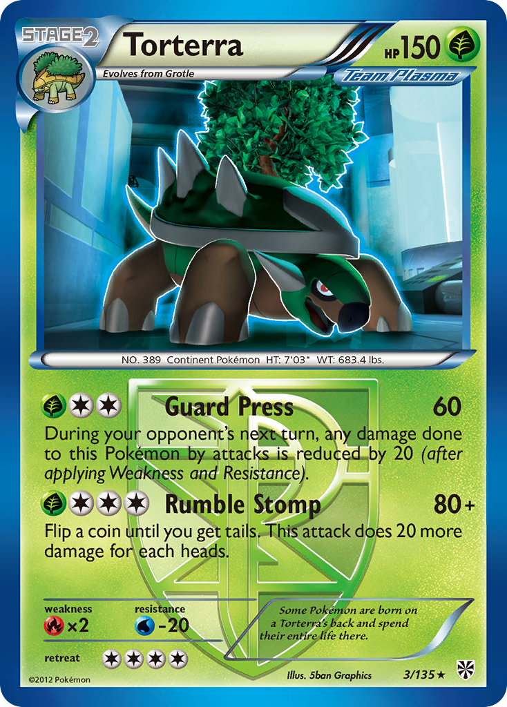 Torterra (3/135) [Black & White: Plasma Storm] | Clutch Gaming