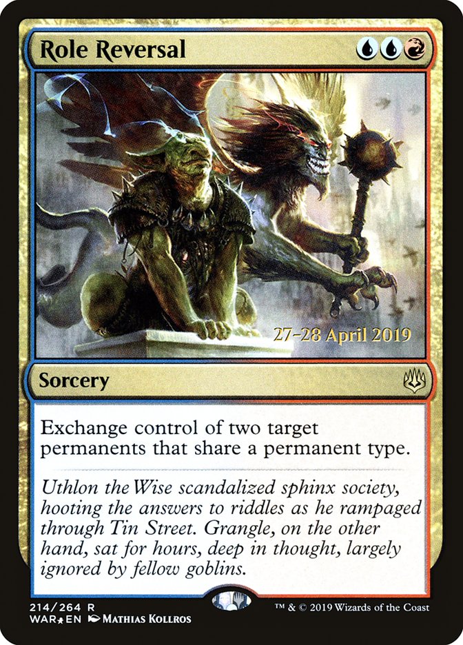 Role Reversal [War of the Spark Prerelease Promos] | Clutch Gaming