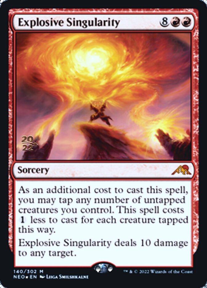 Explosive Singularity [Kamigawa: Neon Dynasty Prerelease Promos] | Clutch Gaming