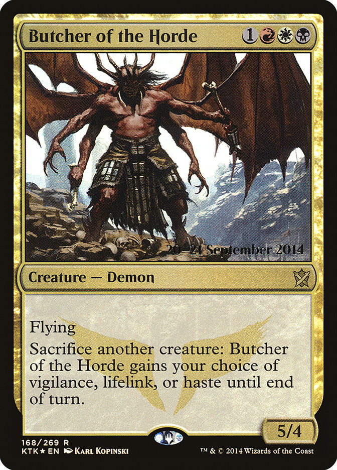 Butcher of the Horde [Khans of Tarkir Prerelease Promos] | Clutch Gaming