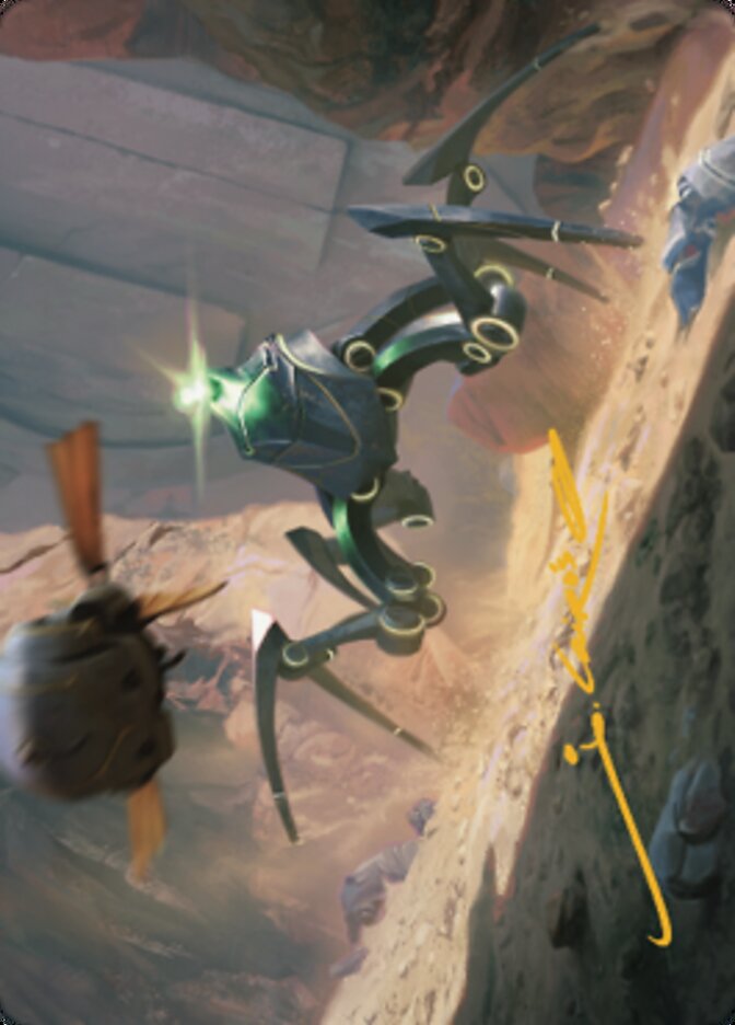 Thran Spider Art Card (Gold-Stamped Signature) [The Brothers' War Art Series] | Clutch Gaming