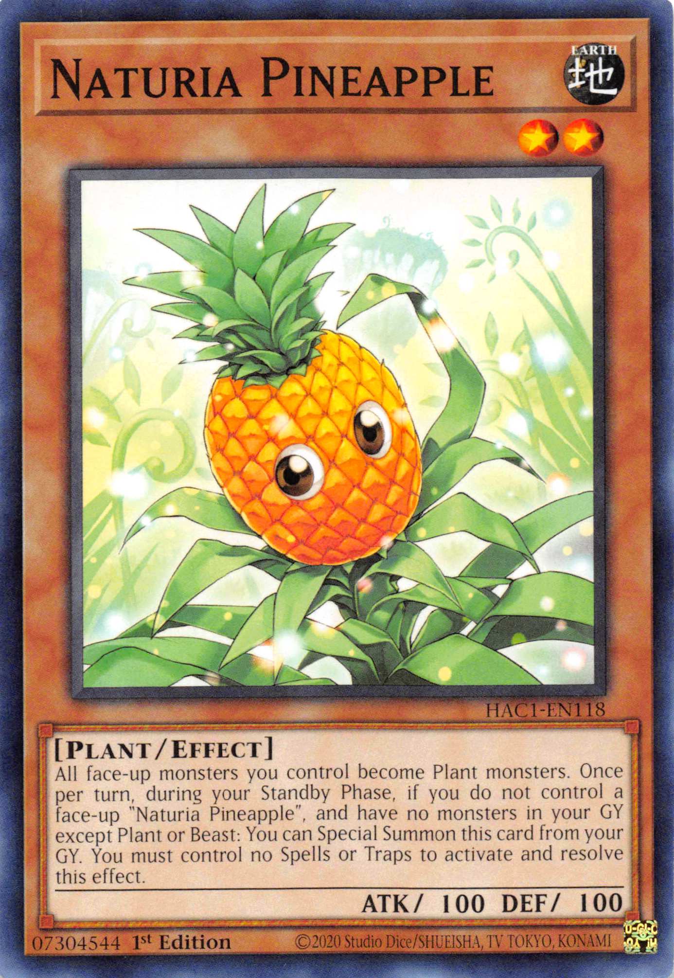 Naturia Pineapple [HAC1-EN118] Common | Clutch Gaming