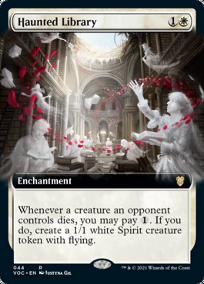 Haunted Library (Extended Art) [Innistrad: Crimson Vow Commander] | Clutch Gaming