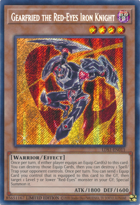 Gearfried the Red-Eyes Iron Knight [LDS1-EN011] Secret Rare | Clutch Gaming