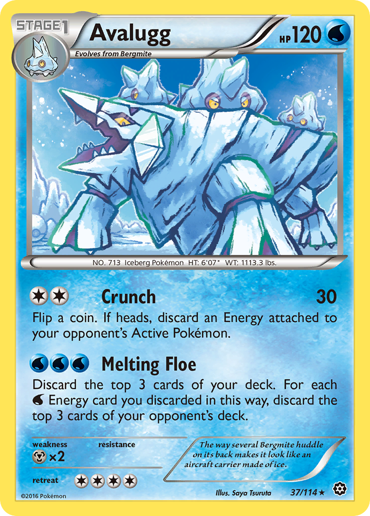 Avalugg (37/114) [XY: Steam Siege] | Clutch Gaming